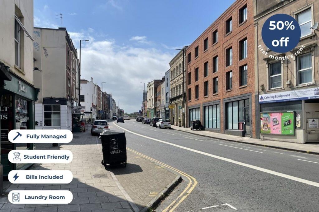 Discover a vibrant street scene with convenient...