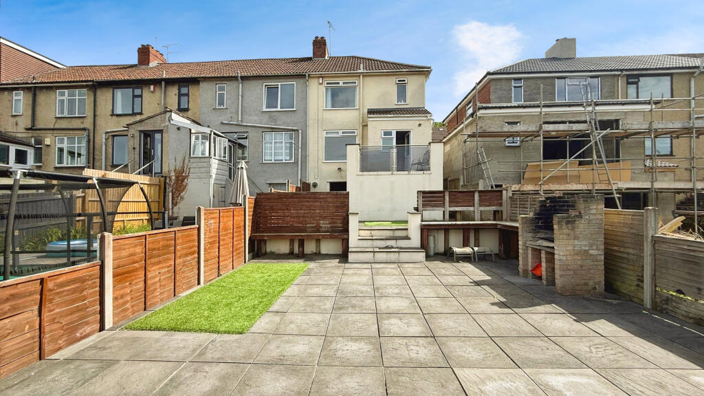 Rear of the property