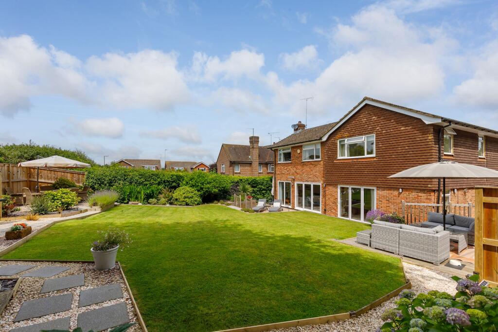 Large south facing garden