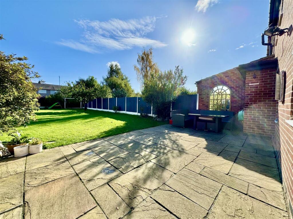 REAR GARDEN AND PATIO