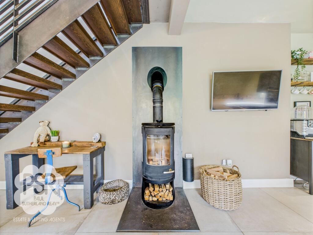 Large Modern Log Burner