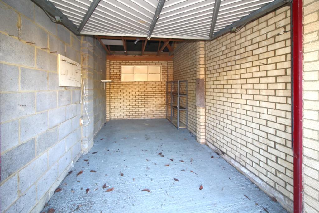 Inside garage