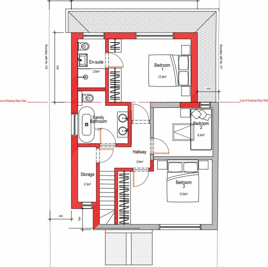 Proposed 1st Floor - see Planning
