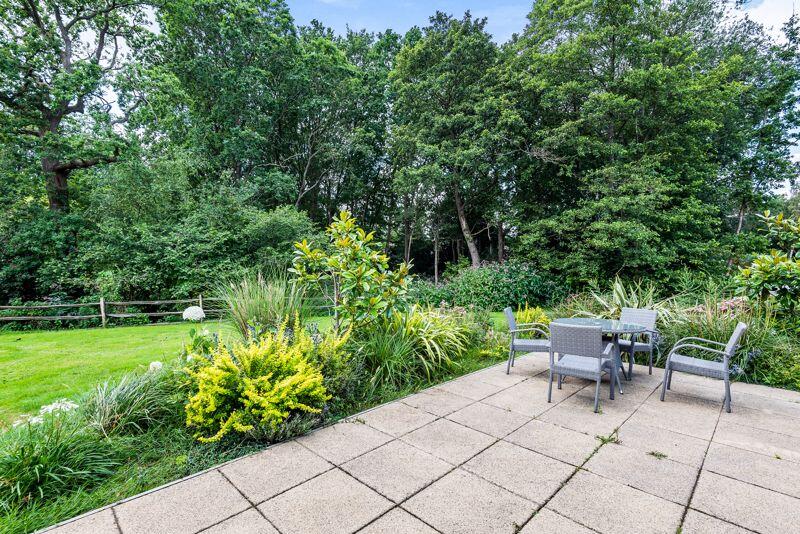 Landscaped gardens with seating