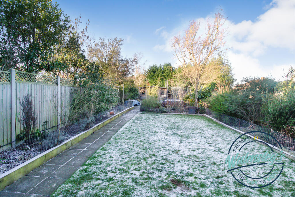 Rear gardens from house