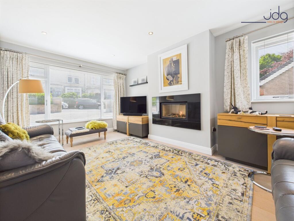 Cosy Lounge with flame gas fire