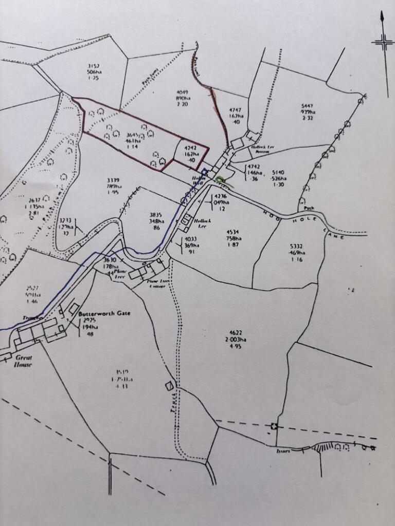 Plan Rear Field &amp; Woods