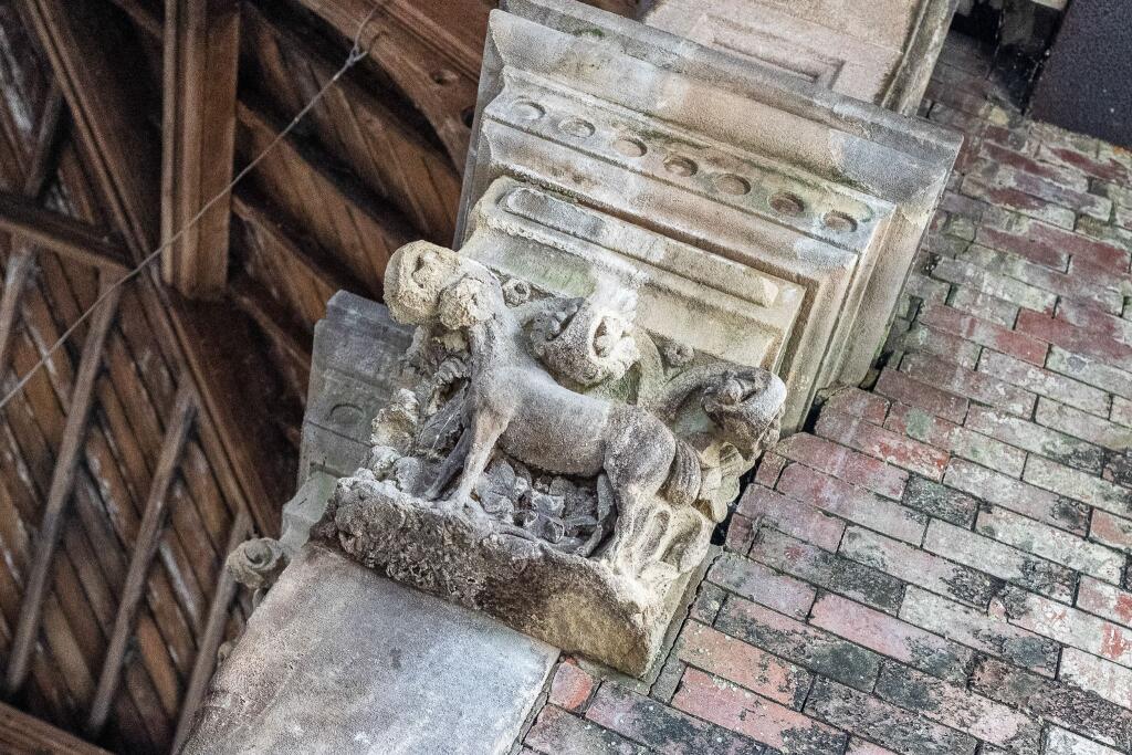 Hand Carved Stone Capital