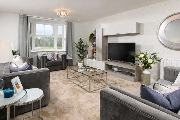 Lounge inside Holden show home