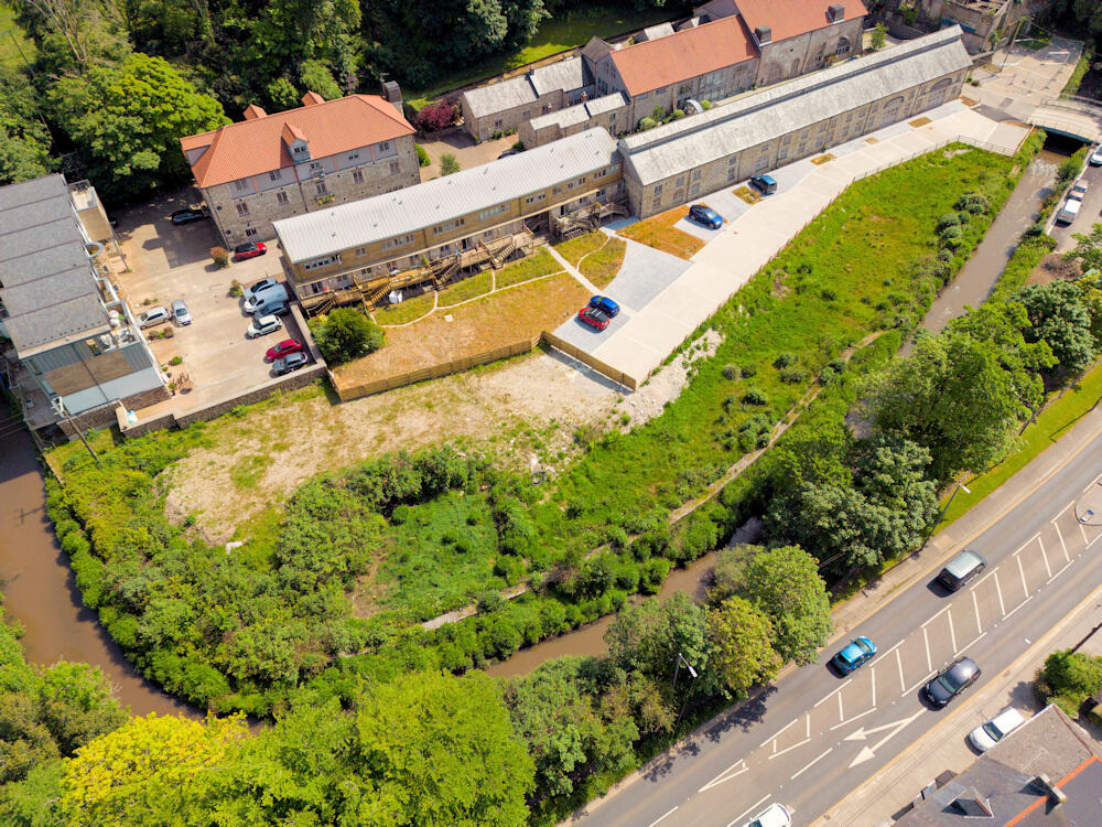 Aerial view of site