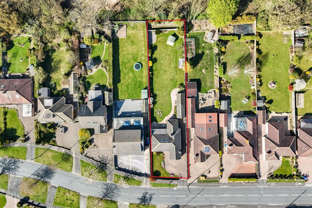 Aerial view of the property / land boundary