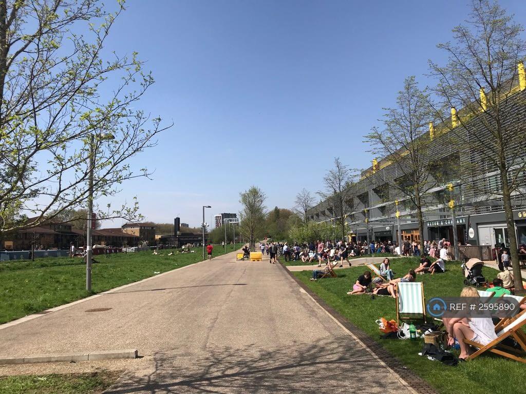 Neighbouring "Here East" Park With Restaurants