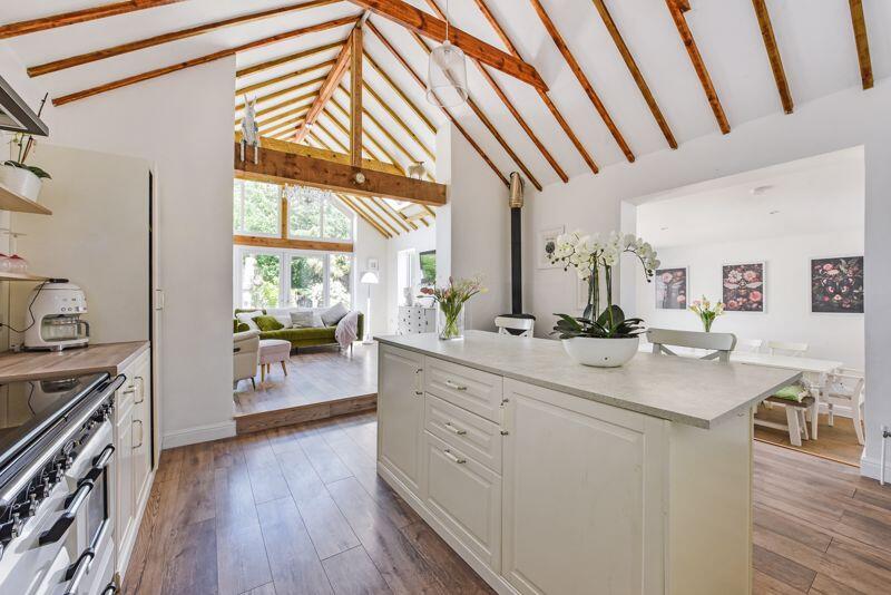 Kitchen With Vaulted Ceiling 