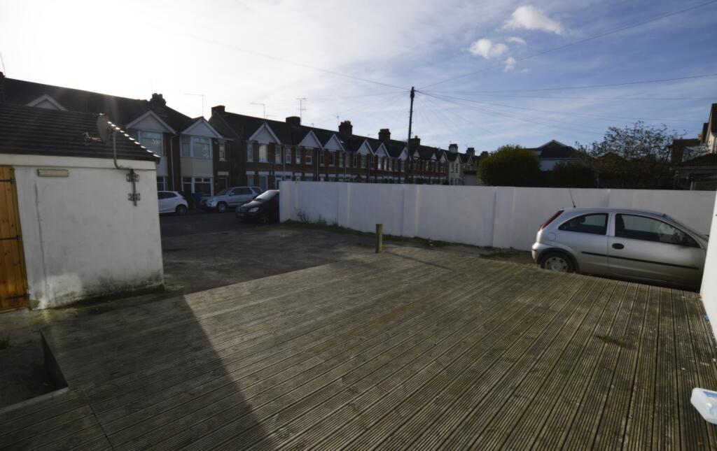 decking and car park