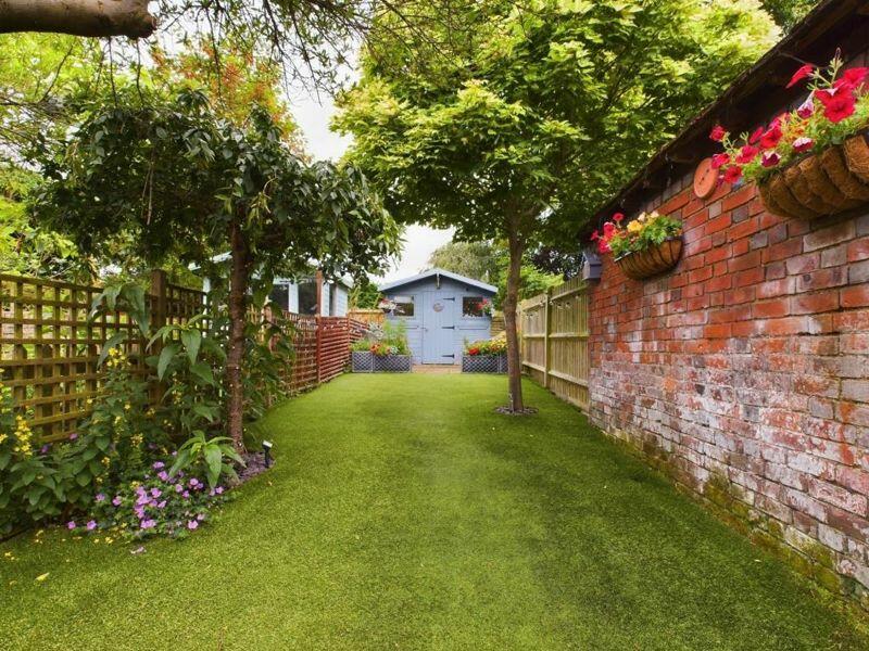 Garden looking down to studio