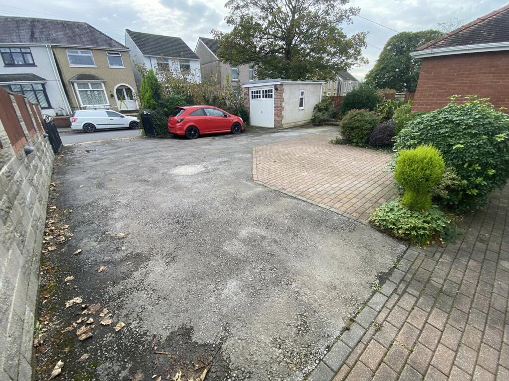 Driveway and garage