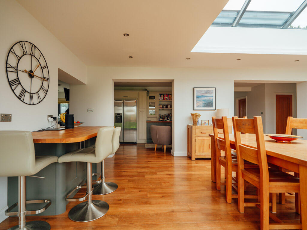 Kitchen, Dining, and Living Area