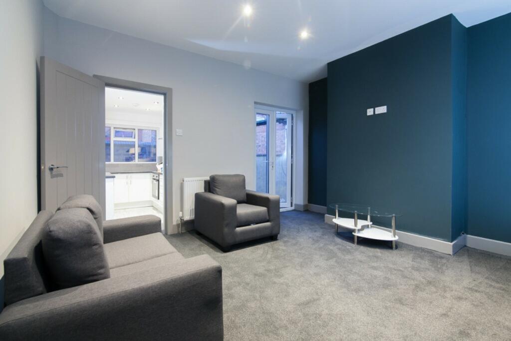 A modern and inviting living room perfect for s...