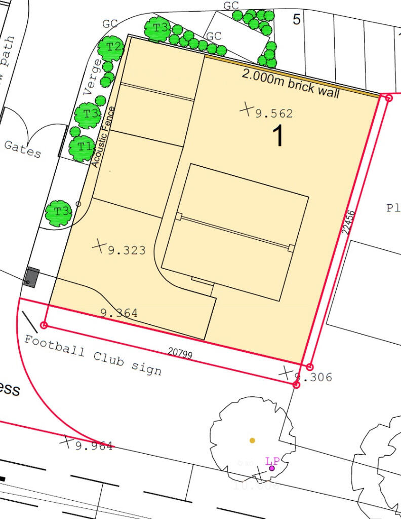 WITH PLOT DIMENSIONS