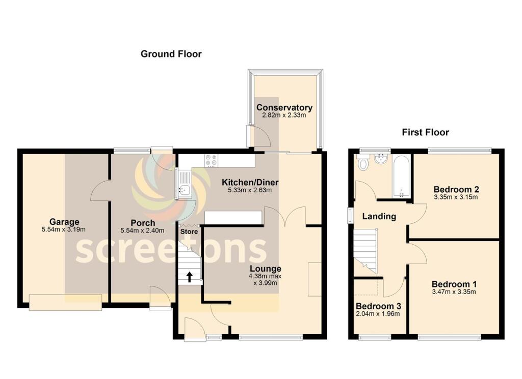 56 St Michaels Close, Thorne - all floors.JPG