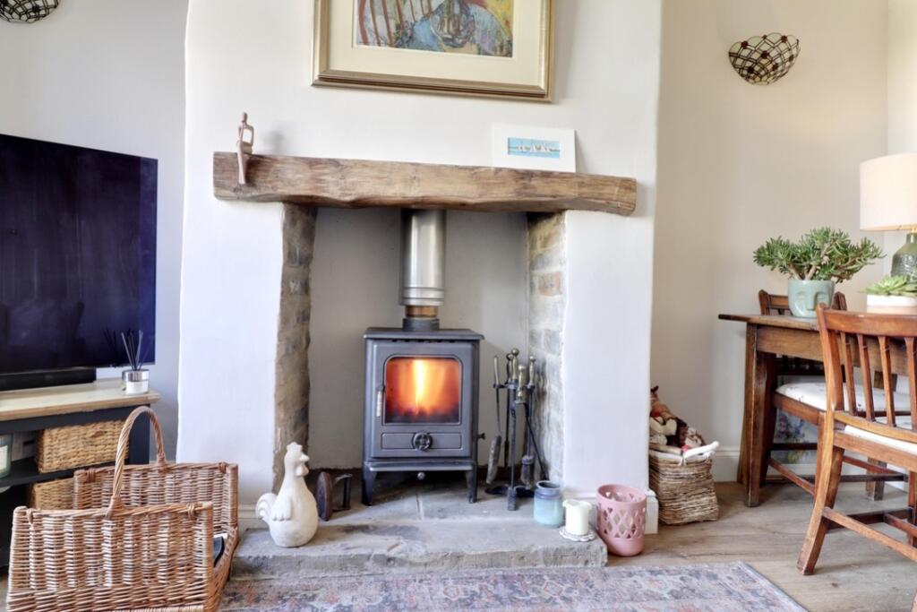 Fireplace with log burner