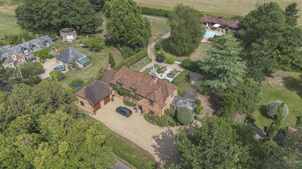 Aerial view of the front