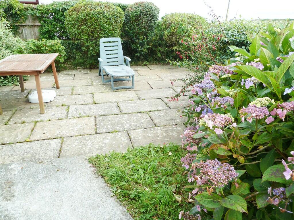 Paved patio