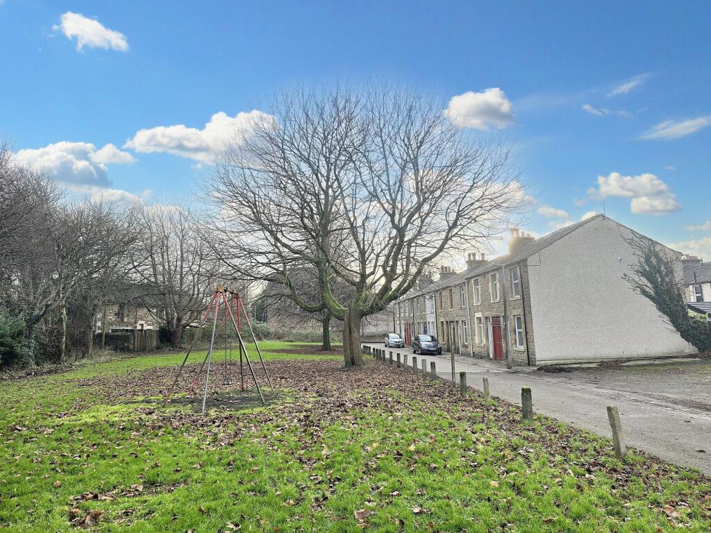 A view of the green over the road