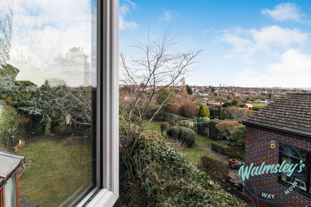 Views over allotments to rear