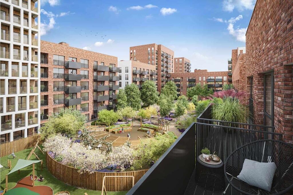 High-quality new green spaces are key to the design here