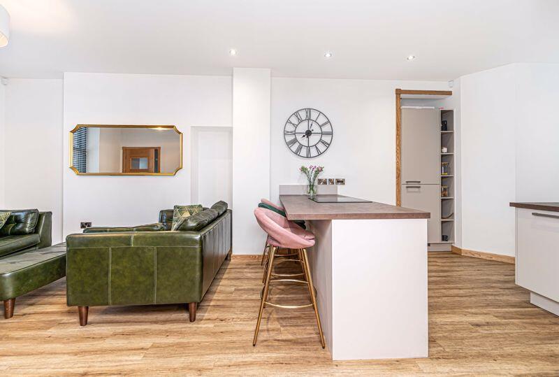 Lounge with open plan Kitchen