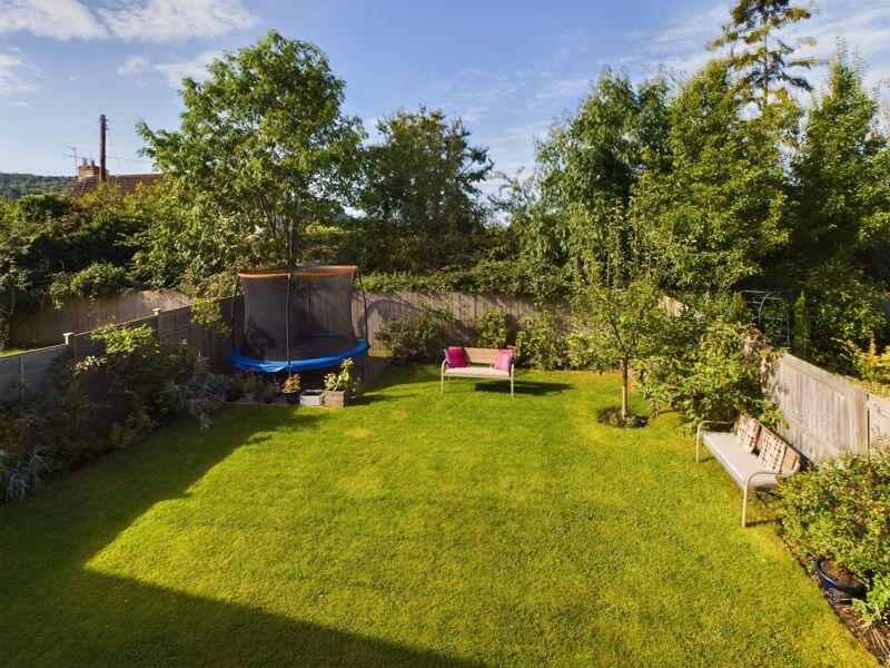 Aerial view of garden