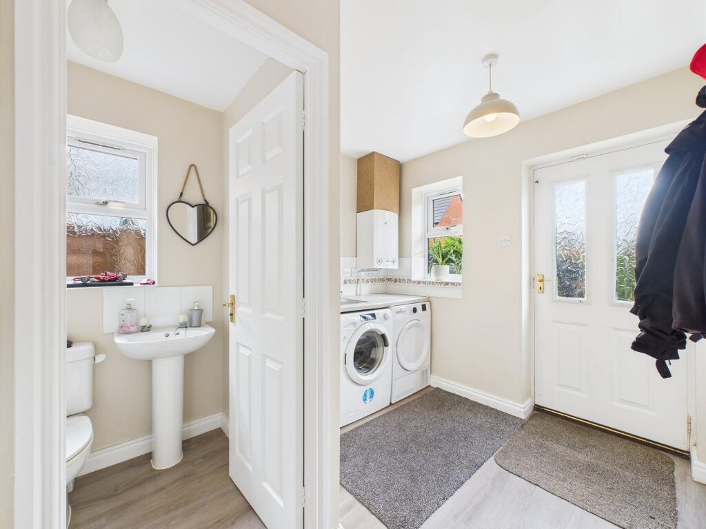 utility room and cloakroom