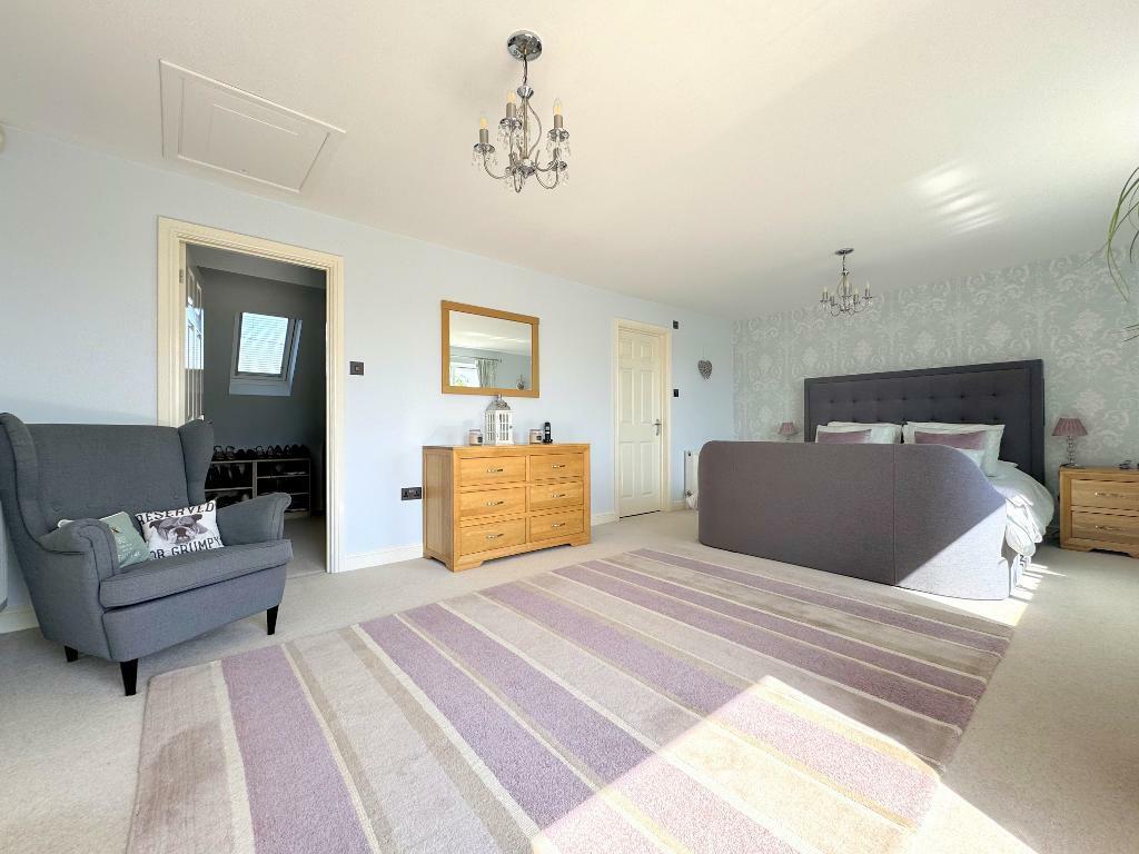 Master bedroom with dressing room