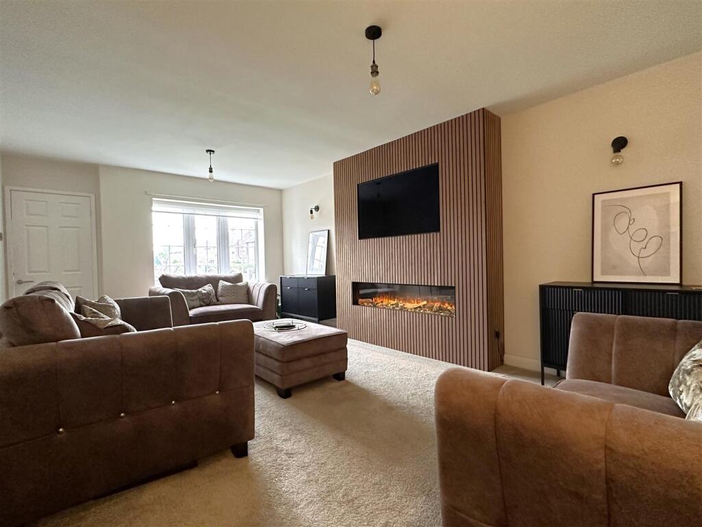 Living Space With Media Wall 761