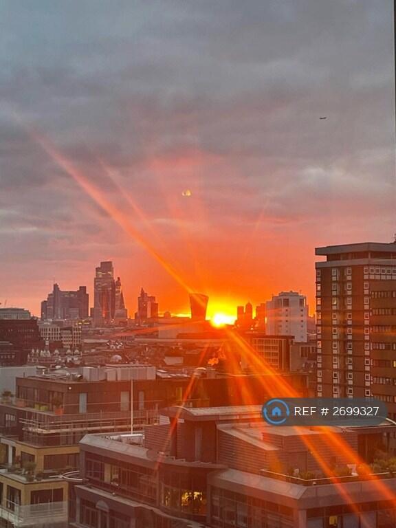 Sunrise Over City Of London