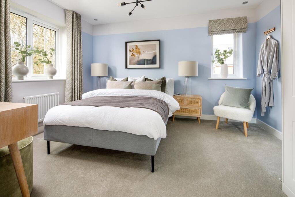 Enough space for a king-size bed and ample storage space