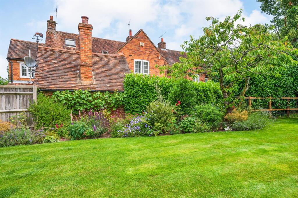 Mature flowerbeds