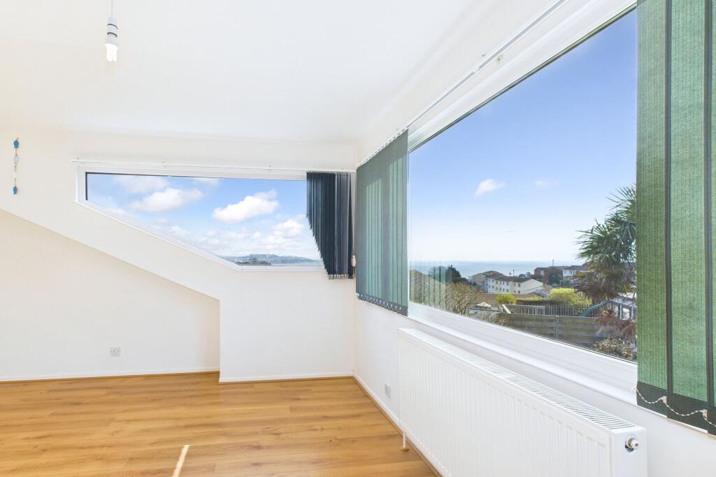 Master bedroom sea views