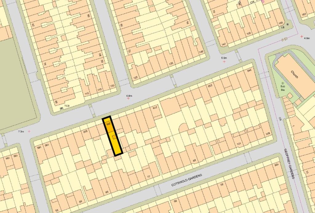 NOT TO SCALE FOR INFORMATION ONLY © ES100004608