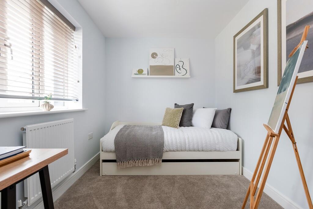 The fourth bedroom could be used as a home office or nursery