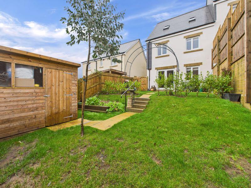 Garden and rear elevation