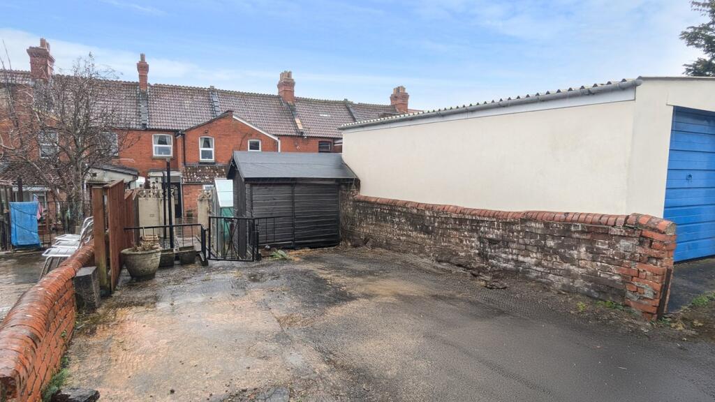 Parking space to the rear of the property