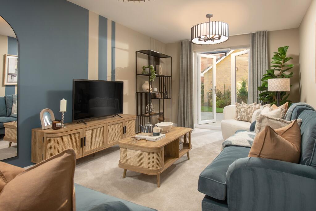 Internal image of the lounge in the Alderney 4 bedroom home