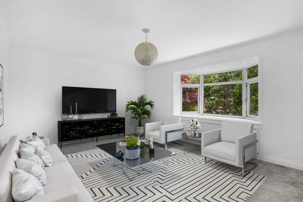 Living Room Virtually Staged