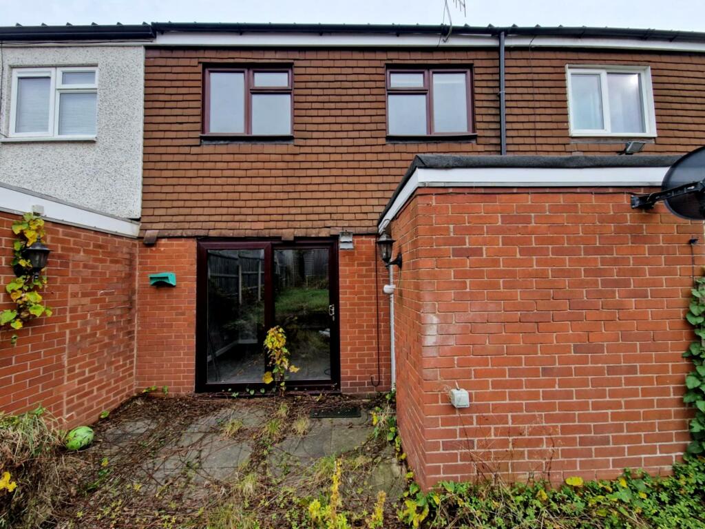 Rear of property