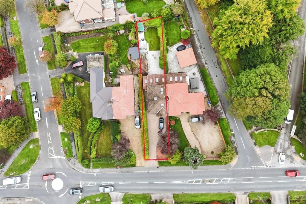 Aerial view of the property