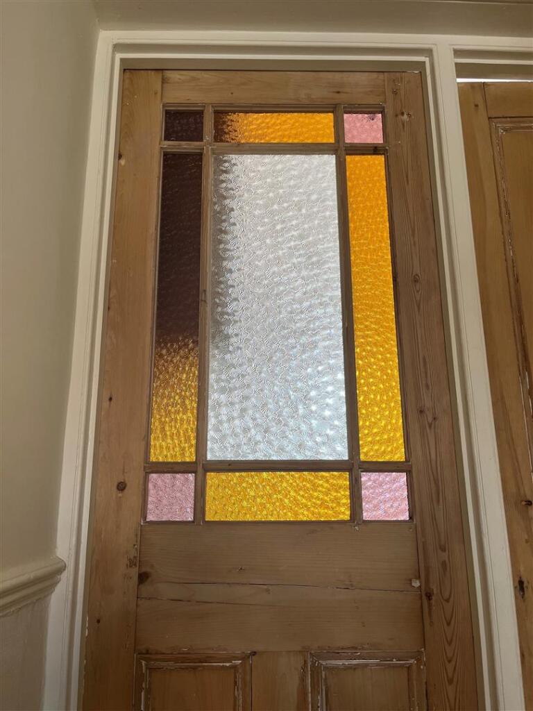 Stained Glass Door Feature