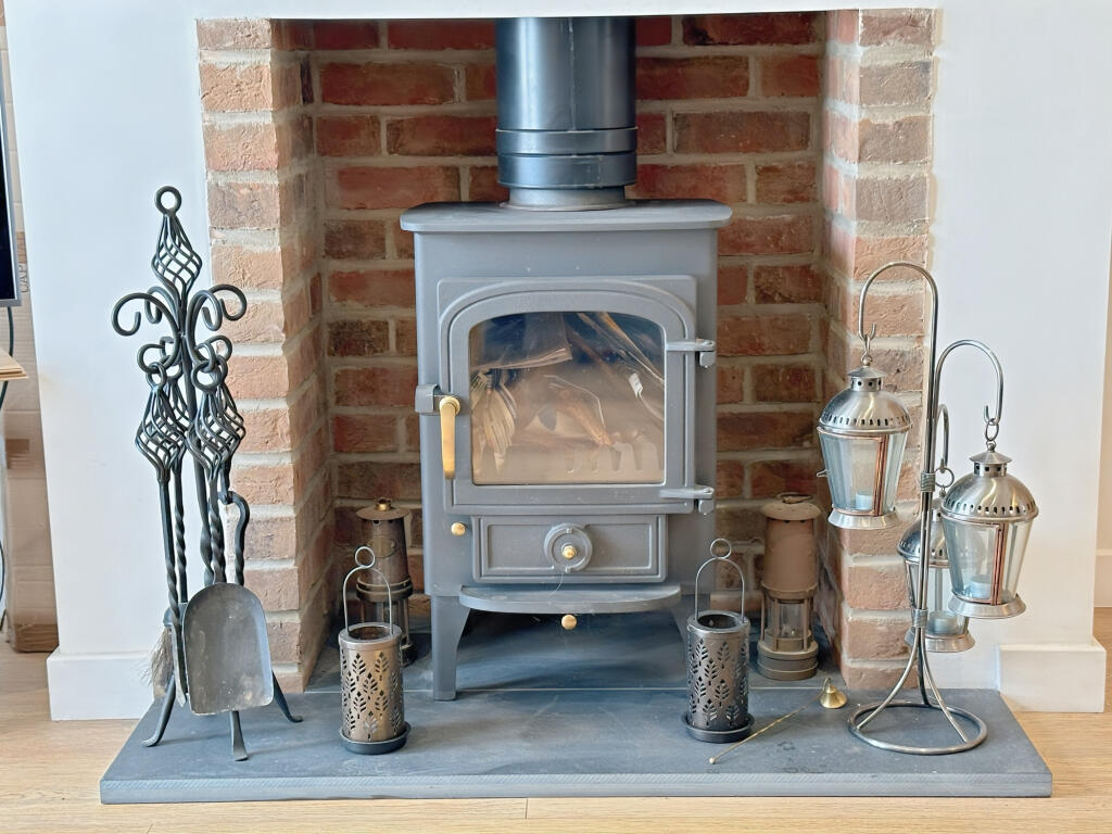 Log Burner in Living Room