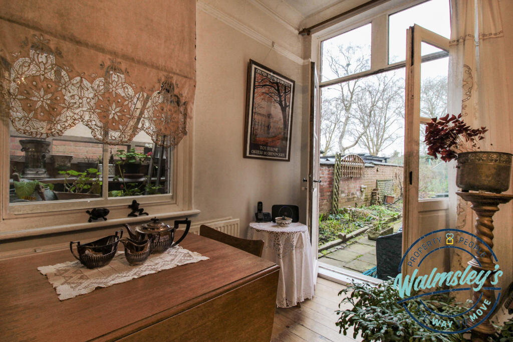 French doors to garden